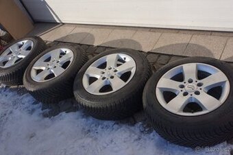 Alu kola 5x112 R16 zimní pneu 205/60R16 VW Škoda