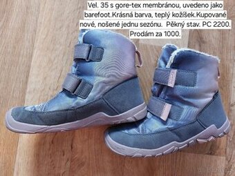 Zimní Superfit barefoot s gore-tex