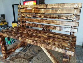 Nová zahradní lavička - ruční výroba - 1