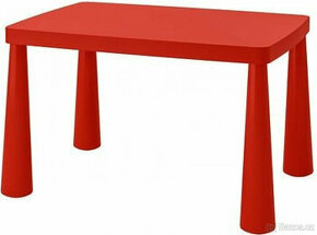 Dětský červený stůl zn.Mammut - top stav