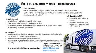 ŘIDIČ C+E - MKD denní návrat