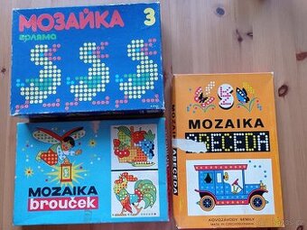 3x Retro hříbečková mozaika