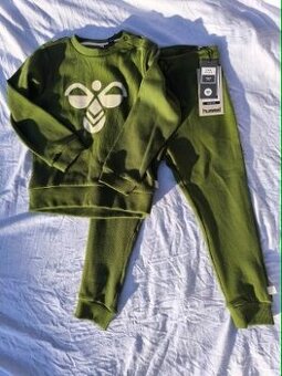 Dětská tepláková souprava zn. Hummel, khaki barva - vel. 92
