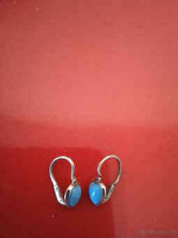 Staré stříbrné dětské náušnice