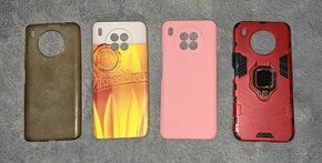 4 kryty na mobil Honor 50 Lite pivo, růžový, tvrzený, gel.