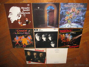 LP vinyly = Deep Purple, Europe, Katapult a další v seznamu.