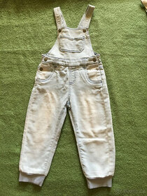 Džínové kalhoty s laclem vel.92 jako nové