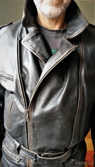 Pán kvalitní kožená bunda vel. L, pravá kůže, zánovní, 2700