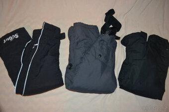 oteplovačky-lyžařské kalhoty v.116,   190kč,260kč
