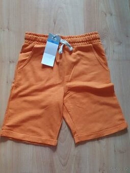 Nové teplákové oranžové kraťasy bermudy sinsay v.128