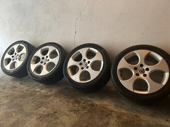 Alu kola R17 5x112 VW + Letní pneu 225/45/17 Nokian
