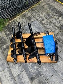 Hydraulický zemní vrták pro bagr 2–5t. sada 20/30/40 cm