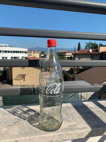 Sběratelský kus, skleněná 1litrová láhev Coca Cola