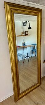 Zrcadlo 180 x 80 cm ZLATÝ KVALITNÍ RÁM