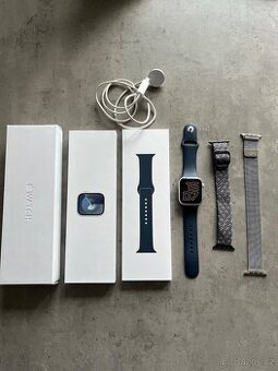 Apple Watch series 9, 45 mm, záruka, top stav