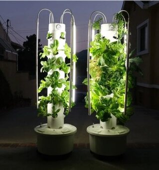 Hydroponická věž 4P6 s LED osvětlením