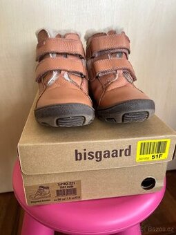 Dívčí kožené zimní boty Bisgaard velikost EU30
