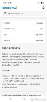 Sada nerezových hrnců