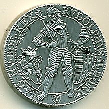 Stříbrné novoražby tolarů Rudolfa II. a Maxmiliána II.