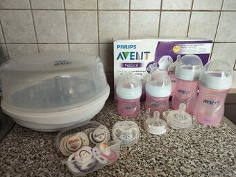 Sada lahviček + sterilizátor Avent