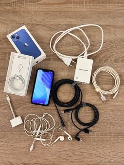 iPhone 13 mini 128GB modrý + bohaté příslušenství