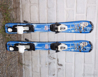 Carvingové dětské lyže 70 cm TecnoPro + hůlky zdarma, bezva.