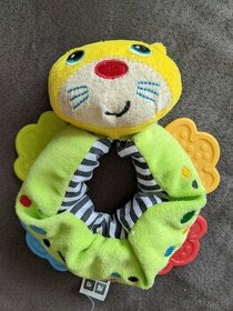 Černobílá šustivá hračka kousatko