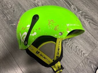 Lyžařská přilba K2+brýle Decathlon,vel.S dětská