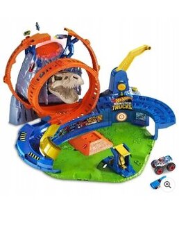 Hot Wheels Monster Trucks Tory Sopka Arena Garáž T-Rex XXL
