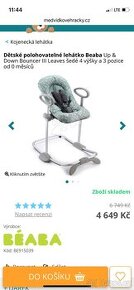 polohovatelné lehátko Beaba