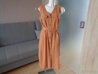 letní  šaty  hnědé