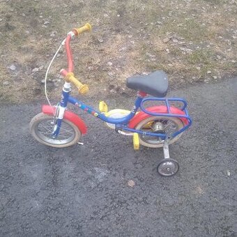 Dětské kolo velikost 12 s pomocnými kolečky