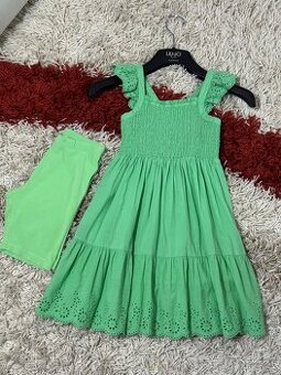 Šaty s žabičkováním s krajkou Lindex v.116