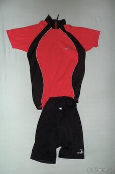 Dětský cyklistický dres+kraťasy vel. 140