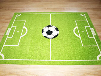 Koberec do dětského pokoje s fotbalovým míčem