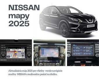 Aktualizace navigace NISSAN 2025 CONNECT 1/2/3