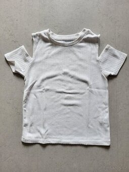 Croptop tričko s krátkým rukávem 140cm