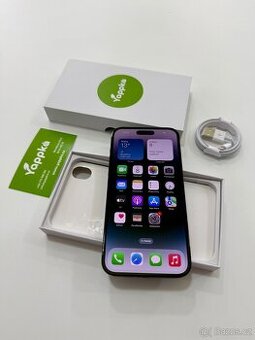 Apple iPhone 14 Pro Max 128GB Black - Krásný stav - ZÁRUKA