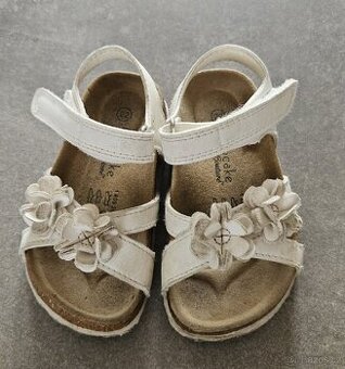 Dětské bílé sandálky