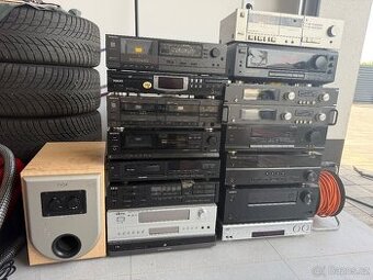 KONVOLUT KOMPONENTY HIFI ZAŘÍZENÍ K SERVISU 16 KS