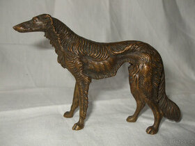 soška pes chrt, bronz 1.pol 20.st socha