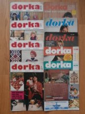 9 x slovenský módní časopis DORKA. 1975, 1977, 1979, 1982 - 1