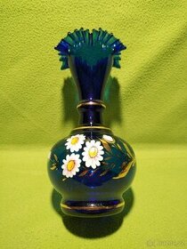 Ručně malovaná skleněná váza EV2