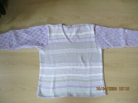 Dámský ručně pletený svetr - 1