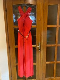 Večerní červené dlouhé šaty Little Mistress