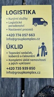 Logistické služby, auto/pneuservis, úklidová činnost