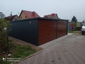 Plechová garáž 6,5x6 - 1