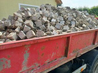 Žulové kostky, žulova dlažba