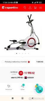 Eliptický trenažér Insportline Detroit - 1