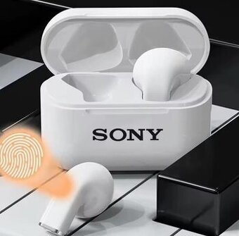 Bezdrátová sluchátka SONY® 5.3 s mikrofonem, bílá - NOVÉ
